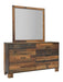 Sidney Square Dresser Mirror Rustic Pine - Tony’s Furniture Store & Linen (GA) - Multi Location
