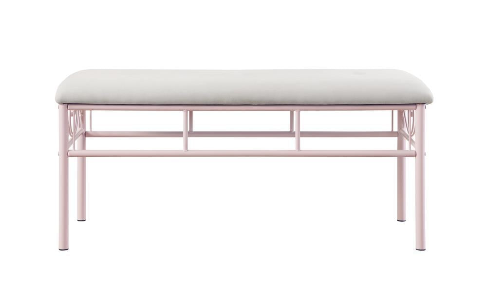 Massi Tufted Upholstered Bench Powder Pink - Tony’s Furniture Store & Linen (GA) - Multi Location