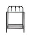 Livingston 1-shelf Nightstand with Glass Top Dark Bronze - Tony’s Furniture Store & Linen (GA) - Multi Location