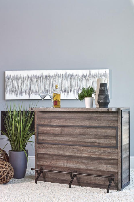 Joe 5-shelf Bar Unit Aged Oak - Tony’s Furniture Store & Linen (GA) - Multi Location
