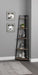 Jacksonville 5-tier Corner Bookcase Aged Walnut - Tony’s Furniture Store & Linen (GA) - Multi Location