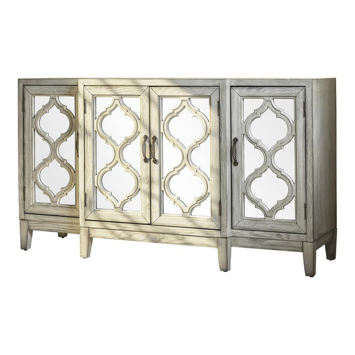 Mckellen 4-door Accent Cabinet Antique White - Tony’s Furniture Store & Linen (GA) - Multi Location