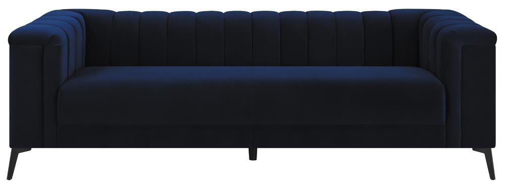 Chalet Tuxedo Arm Sofa Blue - Tony’s Furniture Store & Linen (GA) - Multi Location