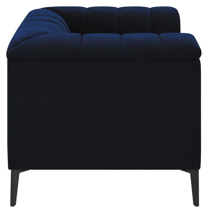 Chalet Tuxedo Arm Chair Blue - Tony’s Furniture Store & Linen (GA) - Multi Location