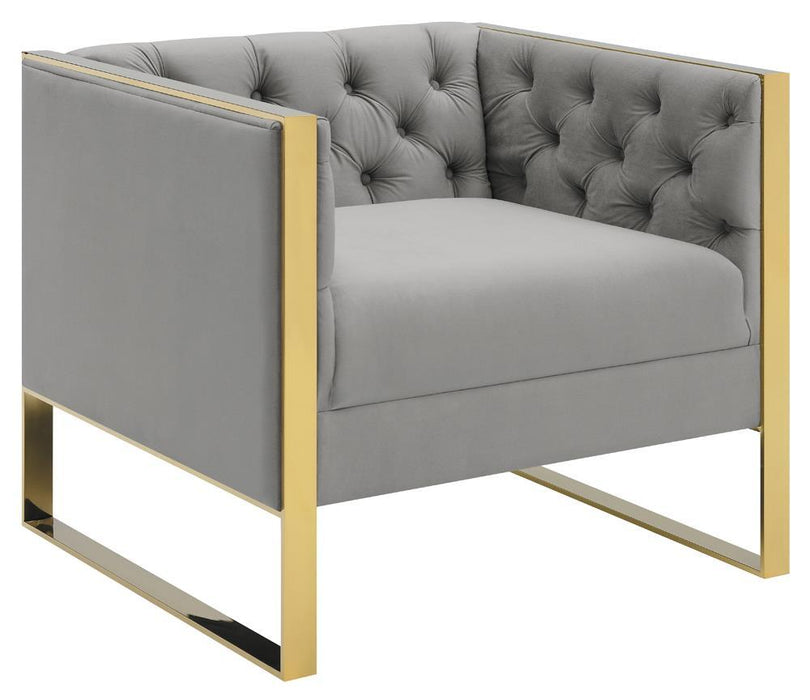 Eastbrook Tufted Back Chair Grey - Tony’s Furniture Store & Linen (GA) - Multi Location