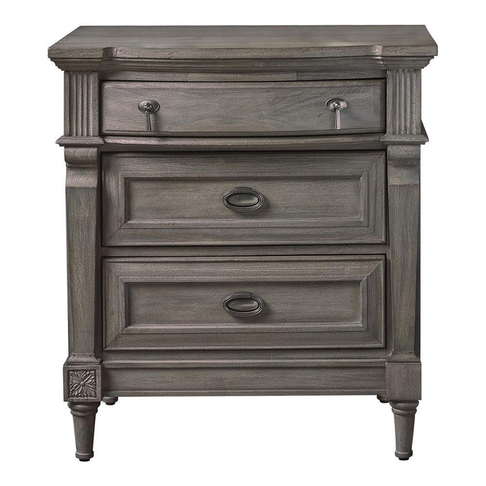 Alderwood 3-drawer Nightstand French Grey - Tony’s Furniture Store & Linen (GA) - Multi Location