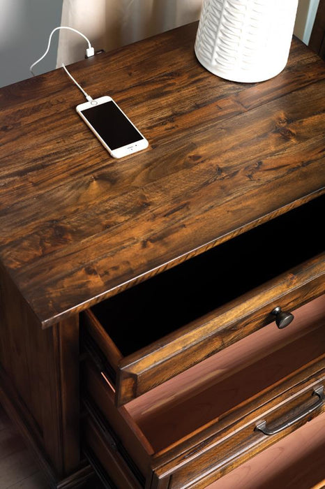 Avenue 3-drawer Nightstand Weathered Burnished Brown - Tony’s Furniture Store & Linen (GA) - Multi Location