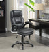 Nerris Adjustable Height Office Chair with Padded Arm Grey and Black - Tony’s Furniture Store & Linen (GA) - Multi Location