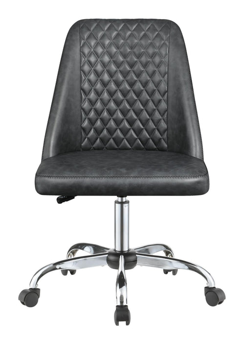 Althea Upholstered Tufted Back Office Chair Grey and Chrome - Tony’s Furniture Store & Linen (GA) - Multi Location