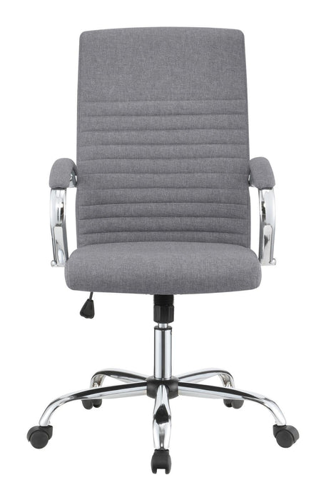 Abisko Upholstered Office Chair with Casters Grey and Chrome - Tony’s Furniture Store & Linen (GA) - Multi Location