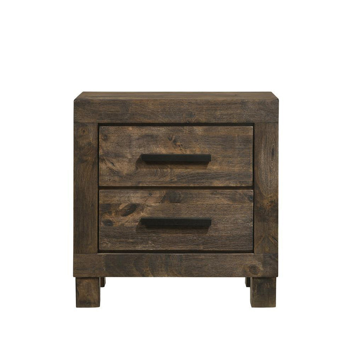 Woodmont 2-drawer Nightstand Rustic Golden Brown - Tony’s Furniture Store & Linen (GA) - Multi Location