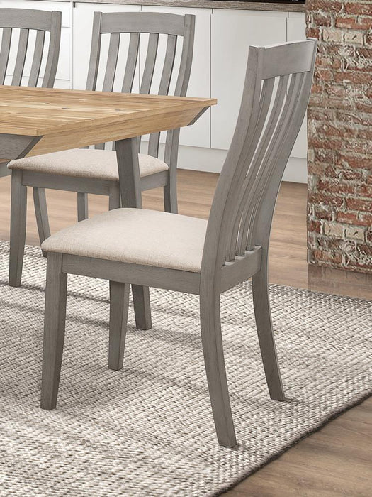 Nogales Slat Back Side Chairs Coastal Grey (Set of 2) - Tony’s Furniture Store & Linen (GA) - Multi Location