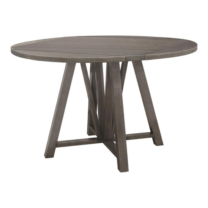 Athens Round Counter Height Table with Drop Leaf Barn Grey - Tony’s Furniture Store & Linen (GA) - Multi Location