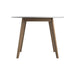 Breckenridge Round Dining Table Matte White and Natural Oak - Tony’s Furniture Store & Linen (GA) - Multi Location