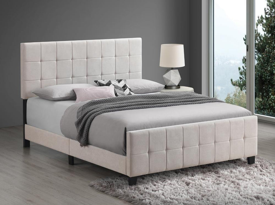 Fairfield Queen Upholstered Panel Bed Beige - Tony’s Furniture Store & Linen (GA) - Multi Location