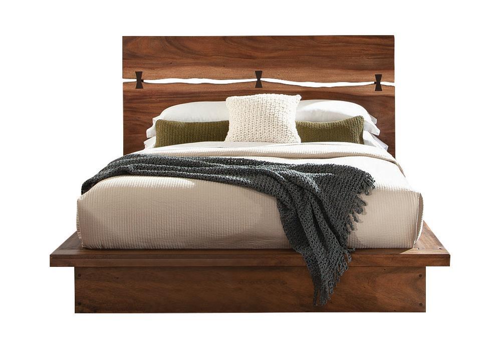 Winslow California King Bed Smokey Walnut and Coffee Bean - Tony’s Furniture Store & Linen (GA) - Multi Location