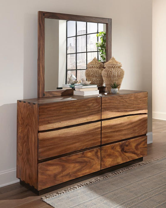 Winslow 6-drawer Dresser Smokey Walnut and Coffee Bean - Tony’s Furniture Store & Linen (GA) - Multi Location
