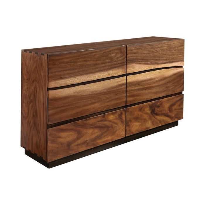 Winslow 6-drawer Dresser Smokey Walnut and Coffee Bean - Tony’s Furniture Store & Linen (GA) - Multi Location