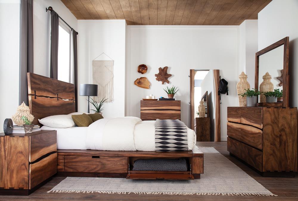 Winslow Storage Eastern King Bed Smokey Walnut and Coffee Bean - Tony’s Furniture Store & Linen (GA) - Multi Location