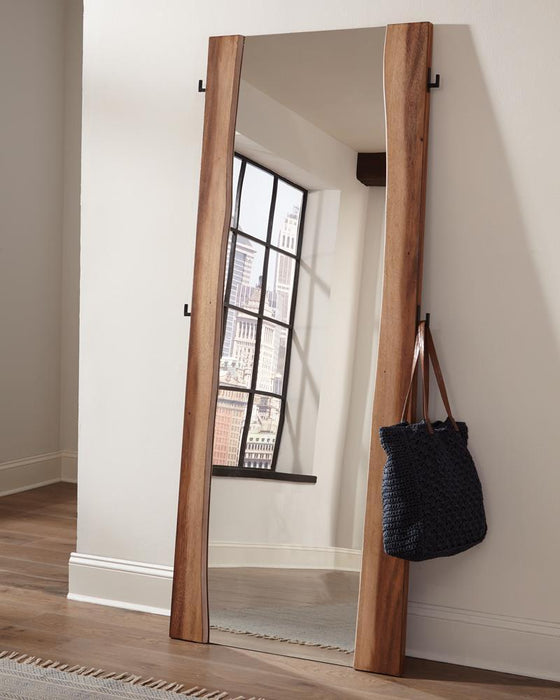 Winslow Standing Mirror Smokey Walnut and Coffee Bean - Tony’s Furniture Store & Linen (GA) - Multi Location