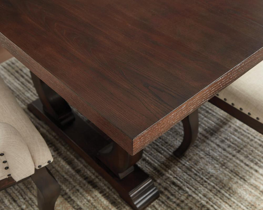 Brockway Trestle Dining Table Antique Java - Tony’s Furniture Store & Linen (GA) - Multi Location
