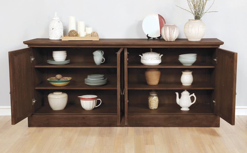 Brockway 4-door Server Antique Java - Tony’s Furniture Store & Linen (GA) - Multi Location