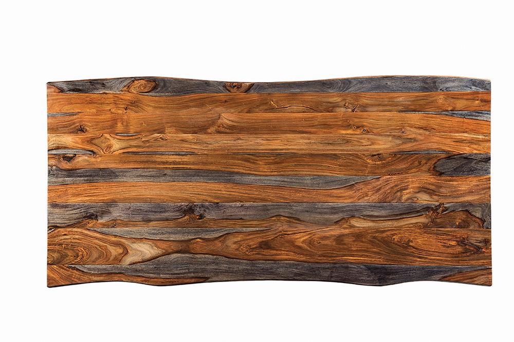 Ditman Live Edge Dining Table Grey Sheesham and Black - Tony’s Furniture Store & Linen (GA) - Multi Location