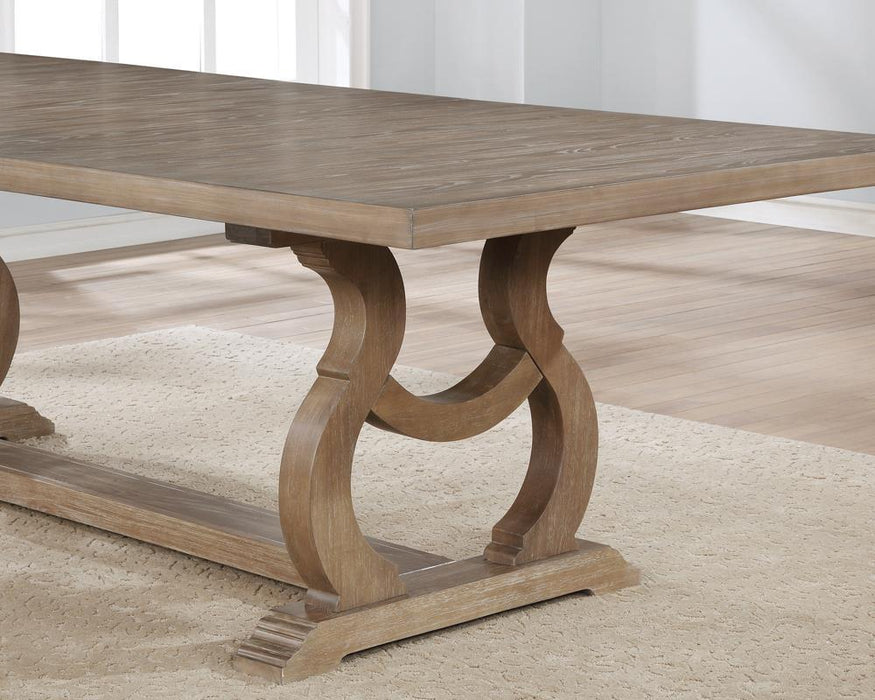 Brockway Trestle Dining Table Barley Brown - Tony’s Furniture Store & Linen (GA) - Multi Location