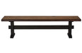 Bexley Trestle Bench Natural Honey and Espresso - Tony’s Furniture Store & Linen (GA) - Multi Location