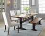Bexley Trestle Bench Natural Honey and Espresso - Tony’s Furniture Store & Linen (GA) - Multi Location