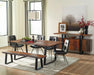 Ditman Live Edge Dining Bench Grey Sheesham and Black - Tony’s Furniture Store & Linen (GA) - Multi Location