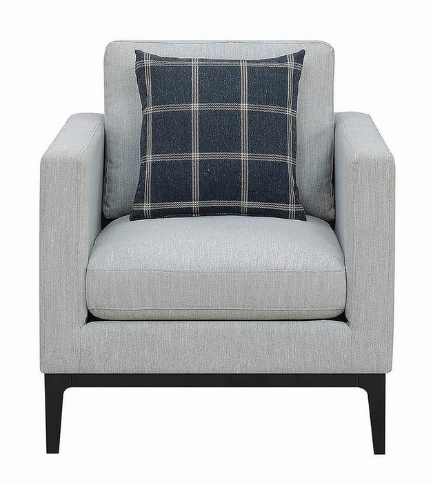 Apperson Cushioned Back Arm Chair Light Grey - Tony’s Furniture Store & Linen (GA) - Multi Location