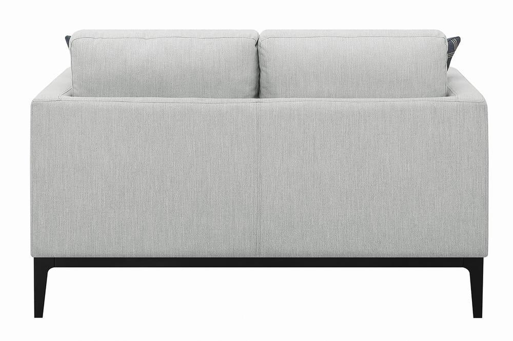 Apperson Cushioned Back Loveseat Light Grey - Tony’s Furniture Store & Linen (GA) - Multi Location