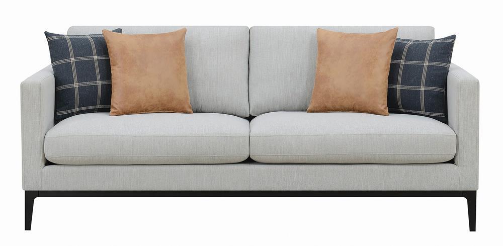 Apperson Cushioned Back Sofa Light Grey - Tony’s Furniture Store & Linen (GA) - Multi Location