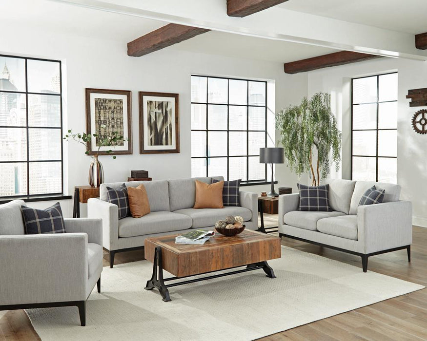 Apperson Cushioned Back Sofa Light Grey - Tony’s Furniture Store & Linen (GA) - Multi Location