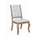 Brockway Tufted Side Chairs Cream and Barley Brown (Set of 2) - Tony’s Furniture Store & Linen (GA) - Multi Location