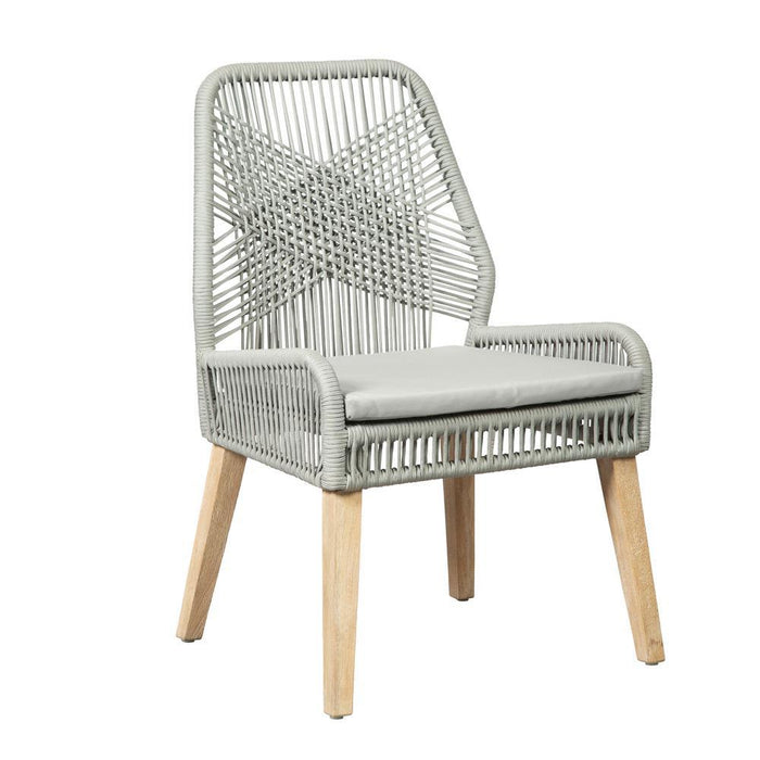 Nakia Woven Back Side Chairs Grey (Set of 2) - Tony’s Furniture Store & Linen (GA) - Multi Location
