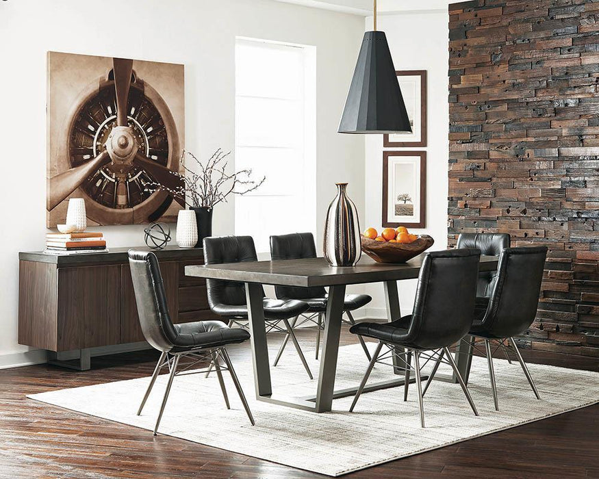Aiken Tufted Dining Chairs Charcoal (Set of 4) - Tony’s Furniture Store & Linen (GA) - Multi Location
