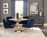 Kella Round Marble Top Dining Table White and Gold - Tony’s Furniture Store & Linen (GA) - Multi Location