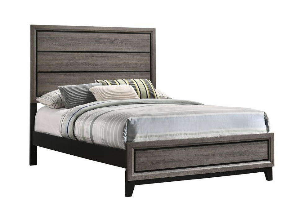 Watson Full Panel Bed Grey Oak - Tony’s Furniture Store & Linen (GA) - Multi Location