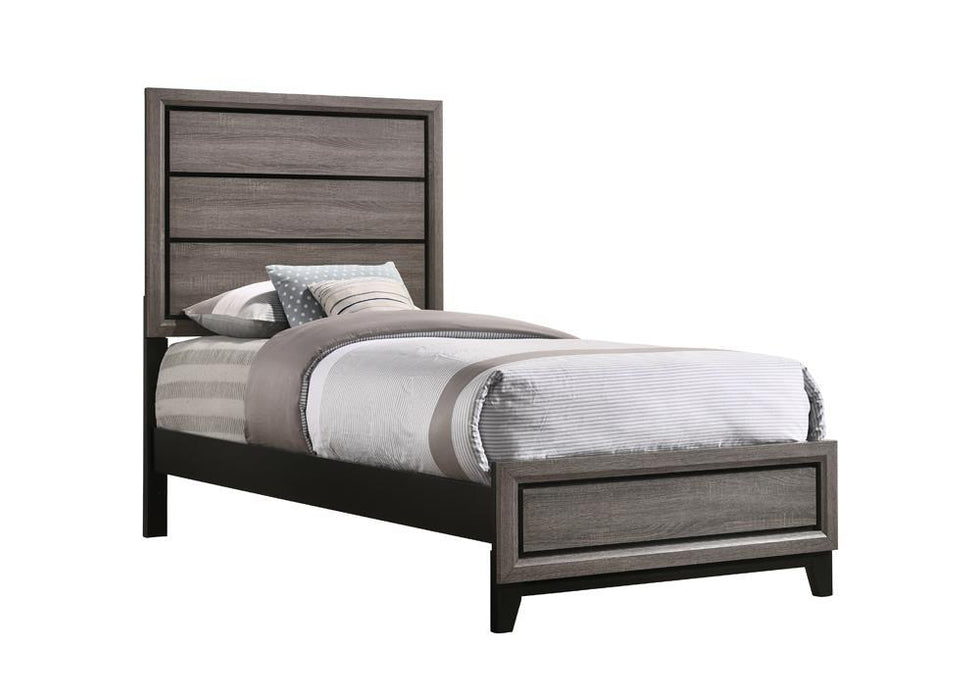Watson Twin Panel Bed Grey Oak - Tony’s Furniture Store & Linen (GA) - Multi Location