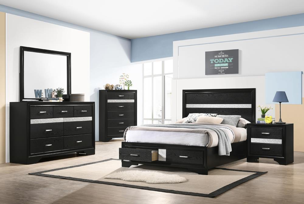 Miranda Full Storage Bed Black - Tony’s Furniture Store & Linen (GA) - Multi Location