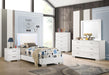 Felicity Twin Panel Bed with LED Lighting Glossy White - Tony’s Furniture Store & Linen (GA) - Multi Location