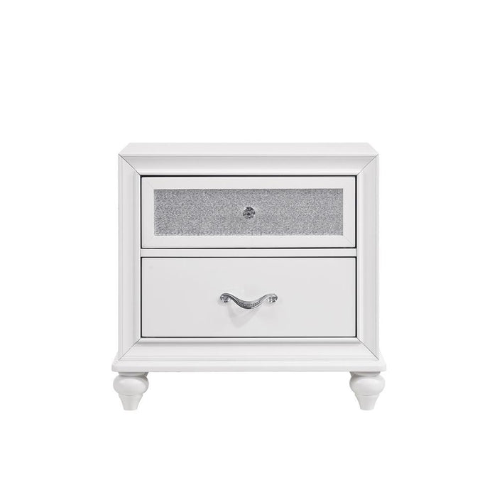 Barzini 2-drawer Nightstand White - Tony’s Furniture Store & Linen (GA) - Multi Location