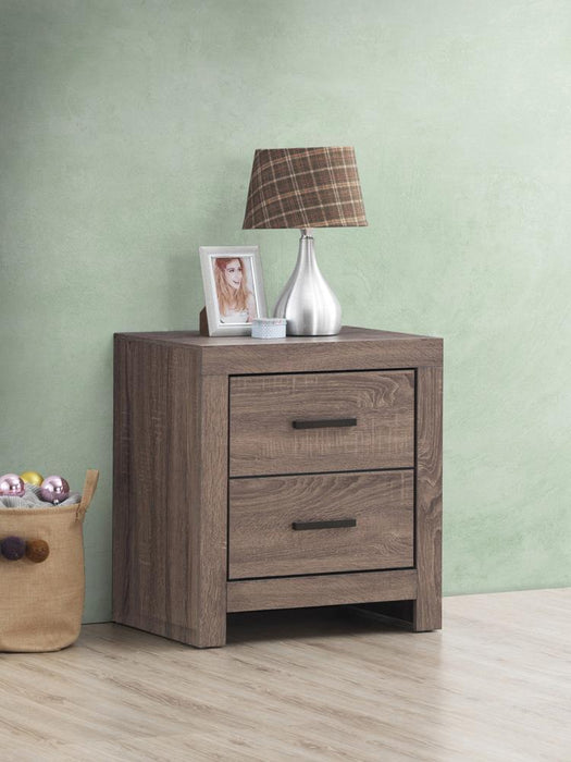 Brantford 2-drawer Nightstand Barrel Oak - Tony’s Furniture Store & Linen (GA) - Multi Location