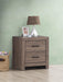 Brantford 2-drawer Nightstand Barrel Oak - Tony’s Furniture Store & Linen (GA) - Multi Location