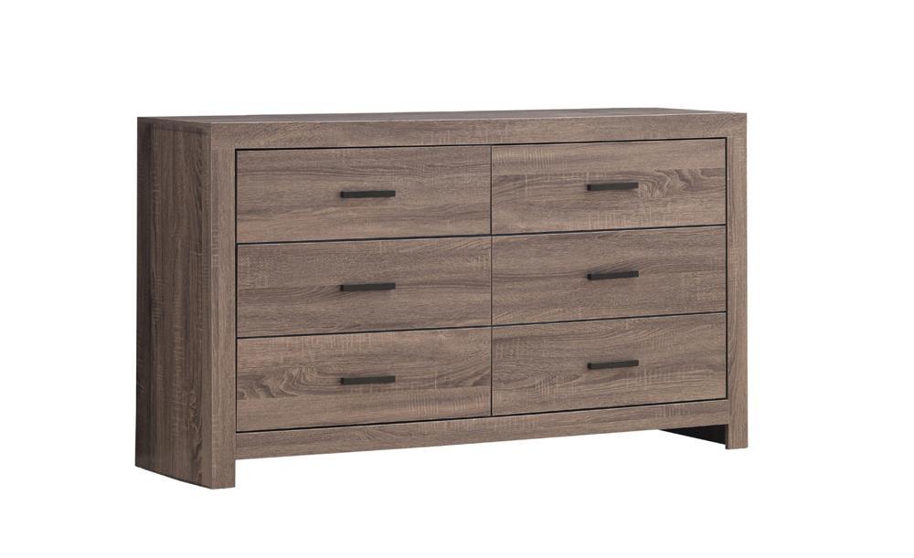 Brantford 6-drawer Dresser Barrel Oak - Tony’s Furniture Store & Linen (GA) - Multi Location