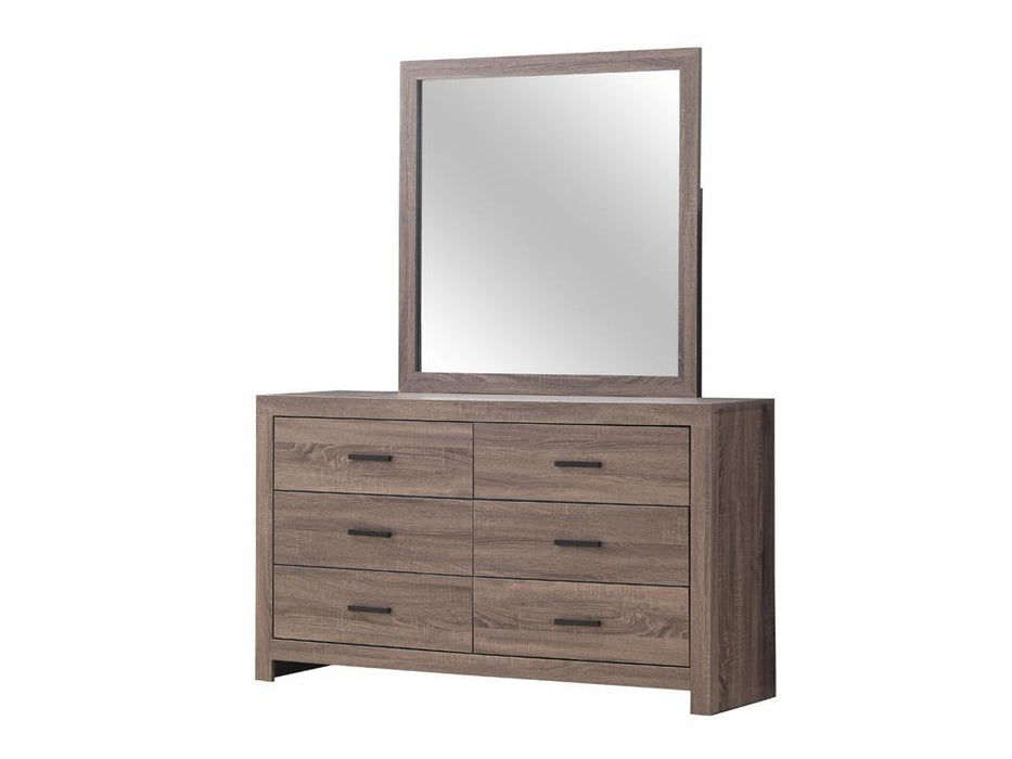 Brantford Rectangle Dresser Mirror Barrel Oak - Tony’s Furniture Store & Linen (GA) - Multi Location