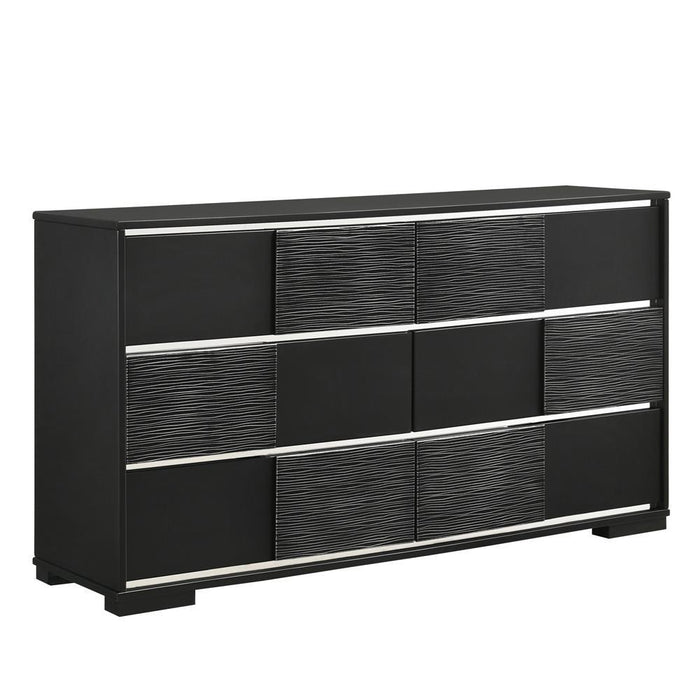 Blacktoft 6-drawer Dresser Black - Tony’s Furniture Store & Linen (GA) - Multi Location