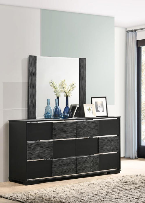 Blacktoft 6-drawer Dresser Black - Tony’s Furniture Store & Linen (GA) - Multi Location